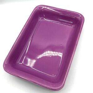 Beautiful Flamingo Orchid Casserole Dish by Nancy Calhoun. Made in Portugal.